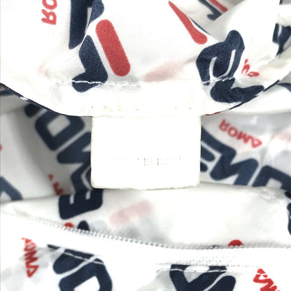 FENDI Backpack Nylon white backpack bag FILA collaboration