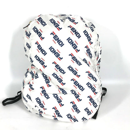 FENDI Backpack Nylon white backpack bag FILA collaboration
