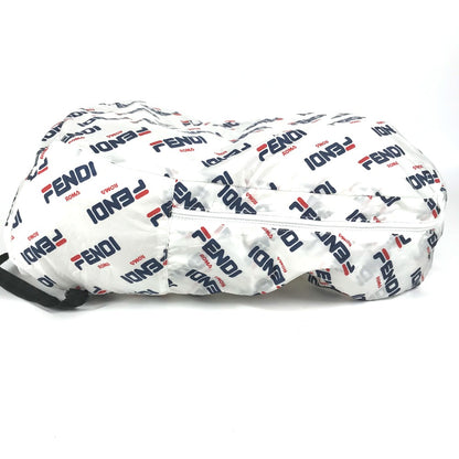 FENDI Backpack Nylon white backpack bag FILA collaboration