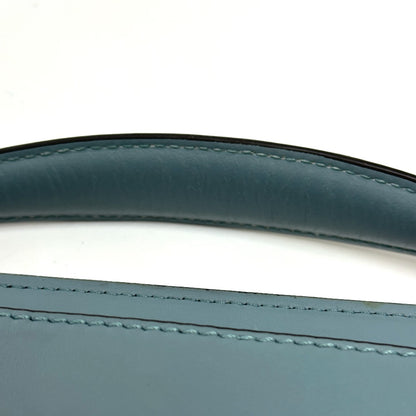 FENDI Handbag 8BN293 leather blue Dot com Women Used Authentic