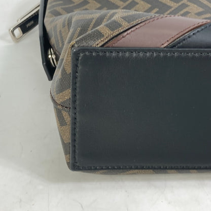 FENDI Handbag 8BH253 PVC Brown Zucca Briefcase mens Used Authentic