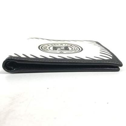 FENDI Folded wallet 7M0169 leather white Compact wallet Joshua Vides Collaboration