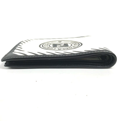 FENDI Folded wallet 7M0169 leather white Compact wallet Joshua Vides Collaboration