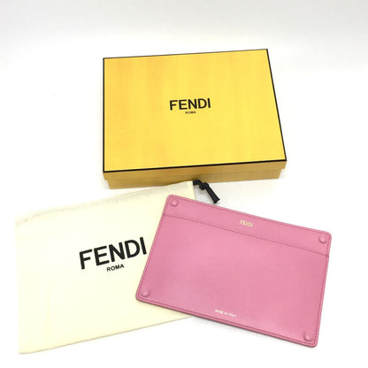 FENDI Pouch 7AR907 leather pink Peek-a-boo bag-in