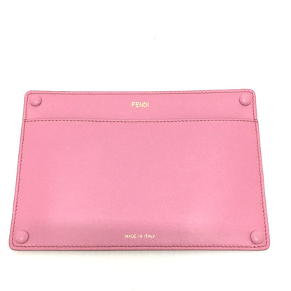 FENDI Pouch 7AR907 leather pink Peek-a-boo bag-in
