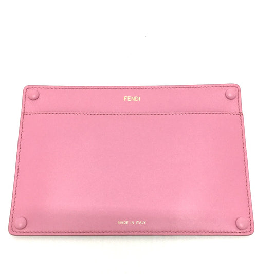 FENDI Pouch 7AR907 leather pink Peek-a-boo bag-in