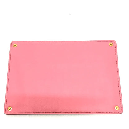 FENDI Pouch 7AR907 leather pink Peek-a-boo bag-in