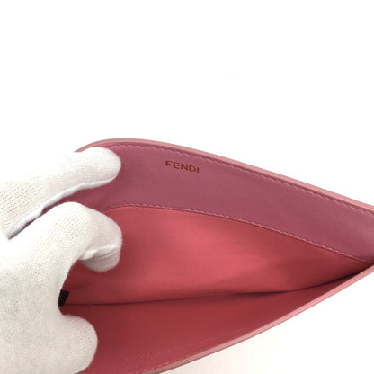 FENDI Pouch 7AR907 leather pink Peek-a-boo bag-in