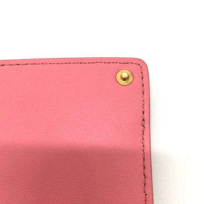FENDI Pouch 7AR907 leather pink Peek-a-boo bag-in