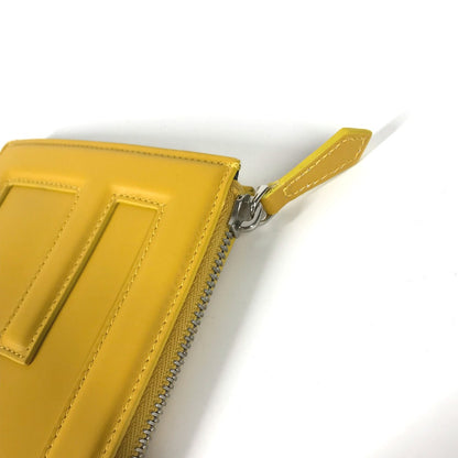 FENDI Clutch bag 7N0114 leather yellow logo