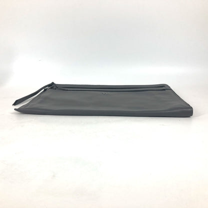 FENDI Clutch bag 7M0237 leather gray Zip