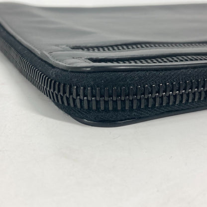 FENDI Clutch bag 7M0237 leather gray Zip