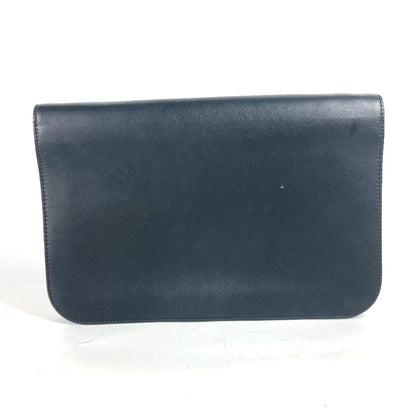 FENDI Clutch bag 8M0312 leather black flap To joule