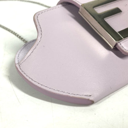 FENDI Pouch 7AS069 leather Light purple Eyewear Glasses Sunglasses Case FF logo glasses case