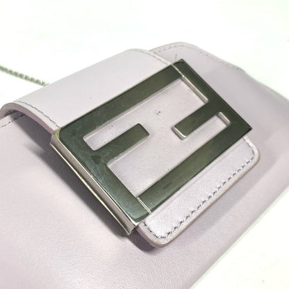 FENDI Pouch 7AS069 leather Light purple Eyewear Glasses Sunglasses Case FF logo glasses case