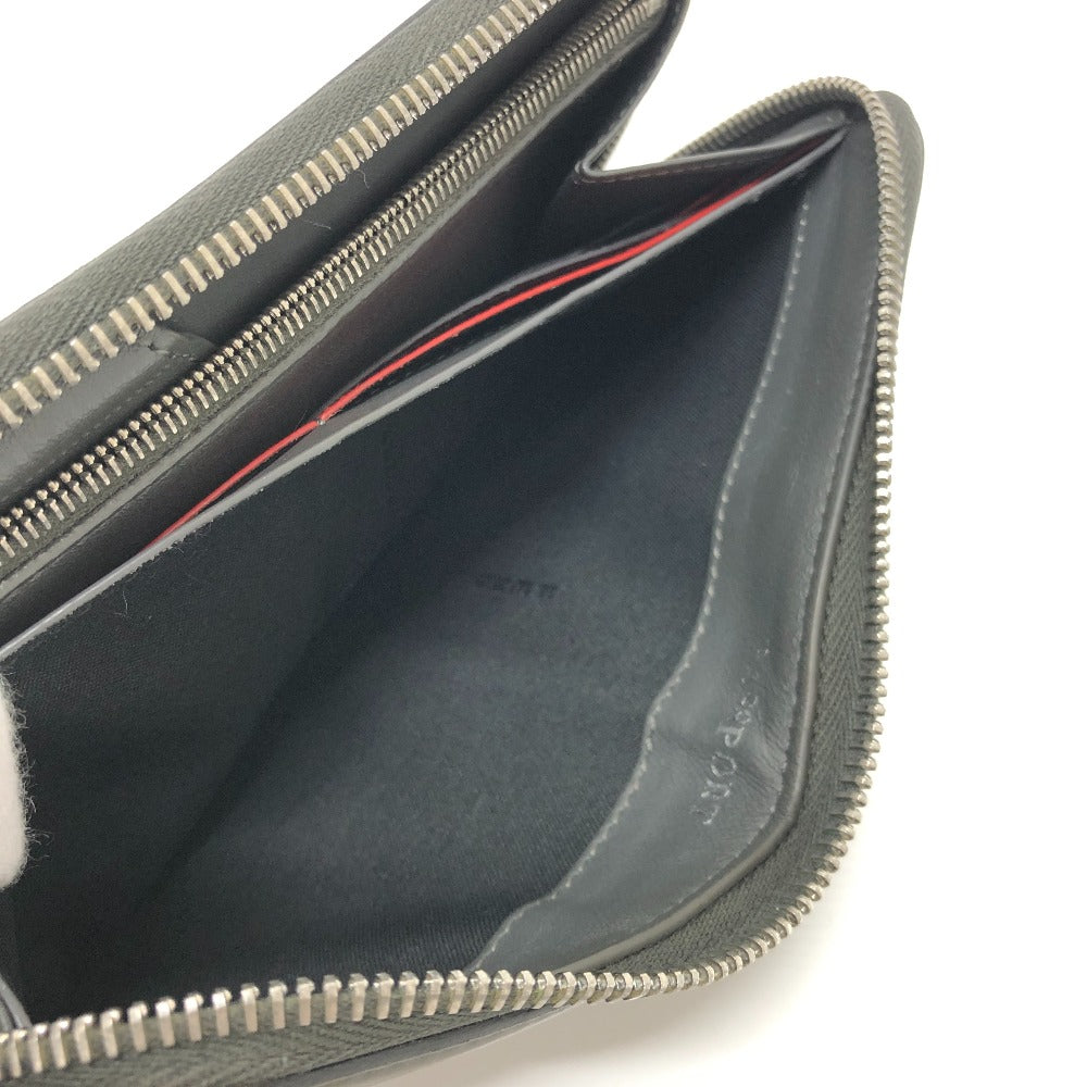 FENDI Long Wallet Purse 7M0276 leather gray Zucca Pattern Travel Wallet