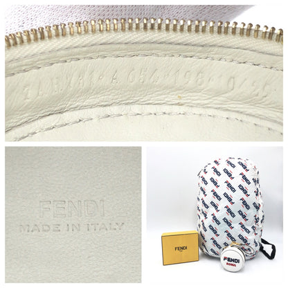 FENDI Backpack Nylon white FILA collaboration With porch