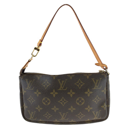 LOUIS VUITTON Handbag M40712 PVC Brown Gold Metal Monogram Accesspo