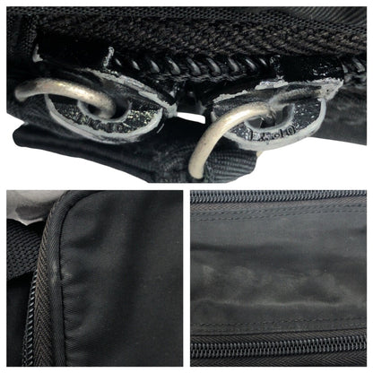 PRADA Shoulder Bag Nylon black Test Triangular logo
