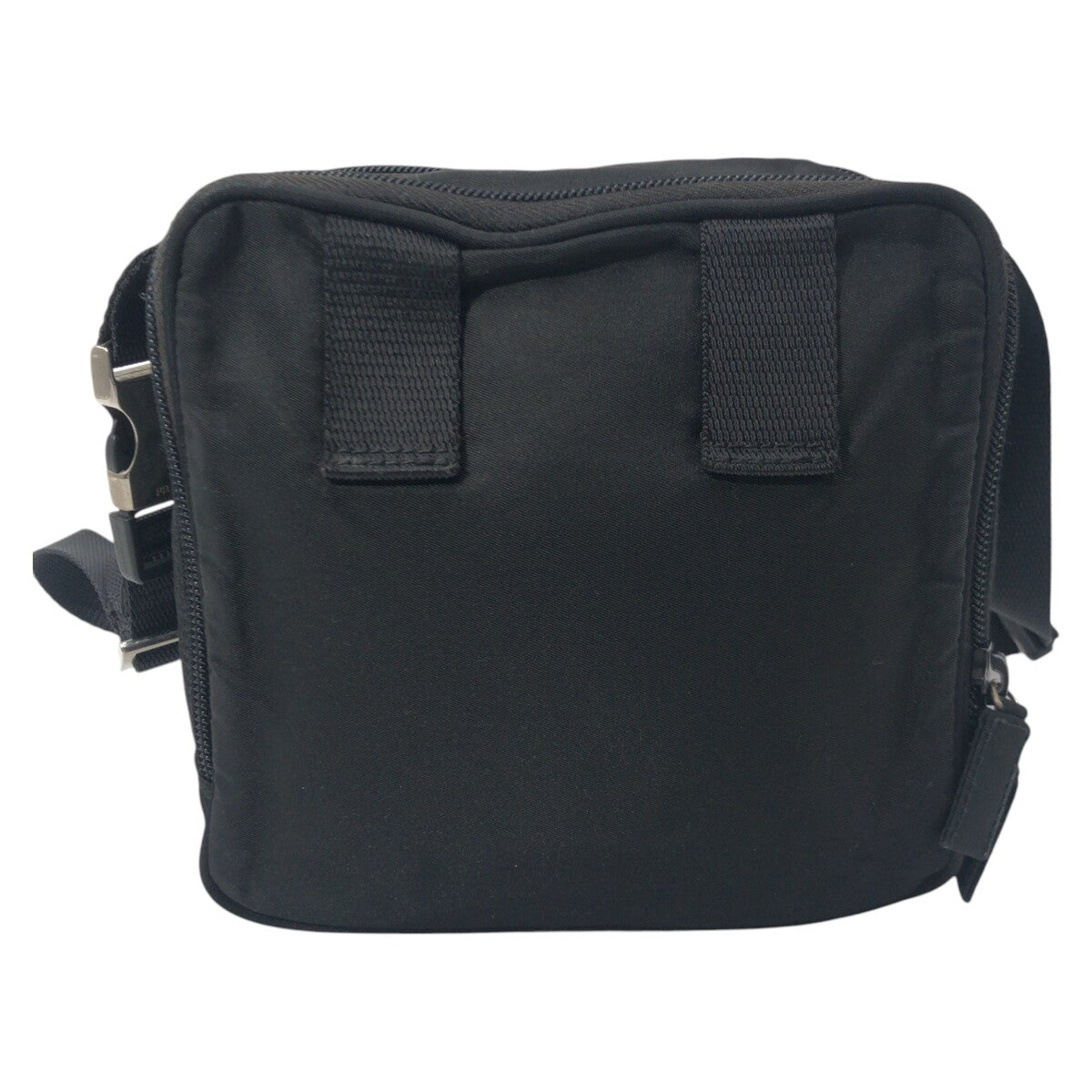 PRADA Shoulder Bag Nylon black Test Triangular logo