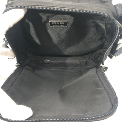 PRADA Shoulder Bag Nylon black Test Triangular logo