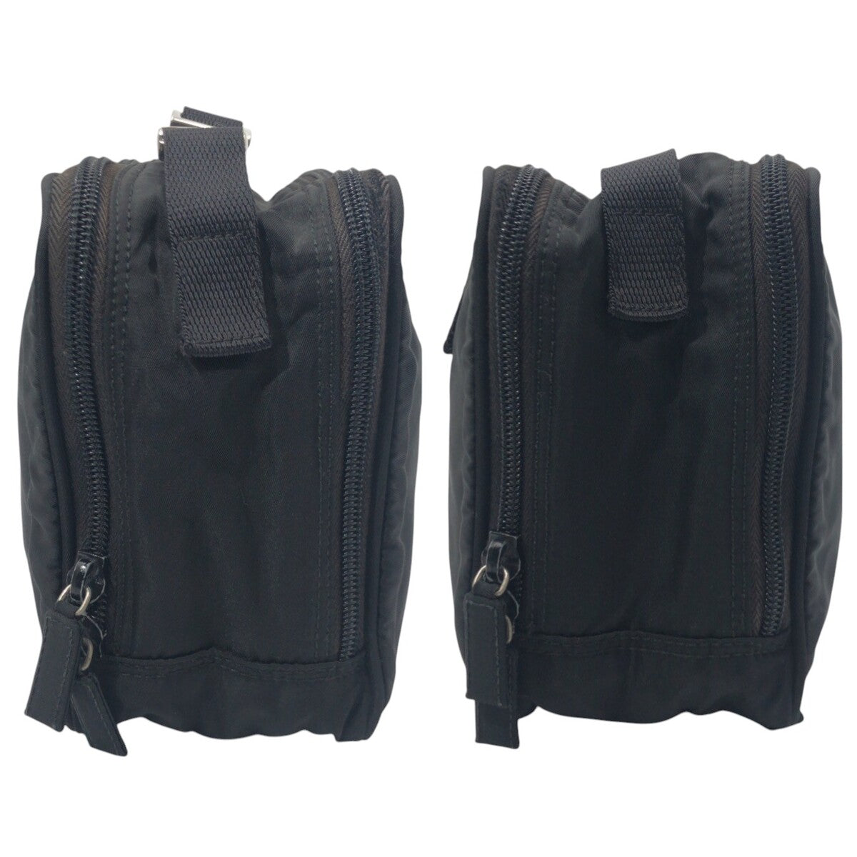 PRADA Shoulder Bag Nylon black Test Triangular logo
