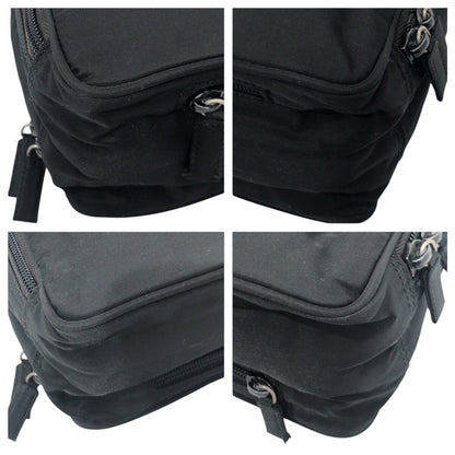 PRADA Shoulder Bag Nylon black Test Triangular logo