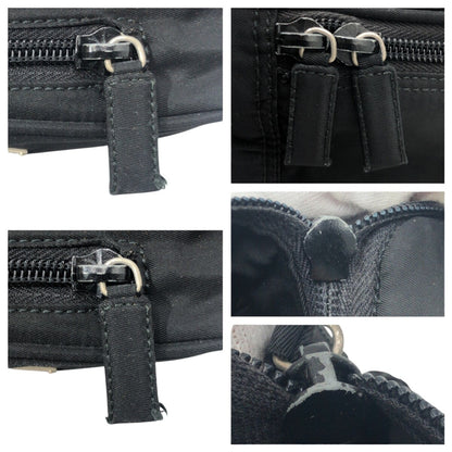 PRADA Shoulder Bag Nylon black Test Triangular logo