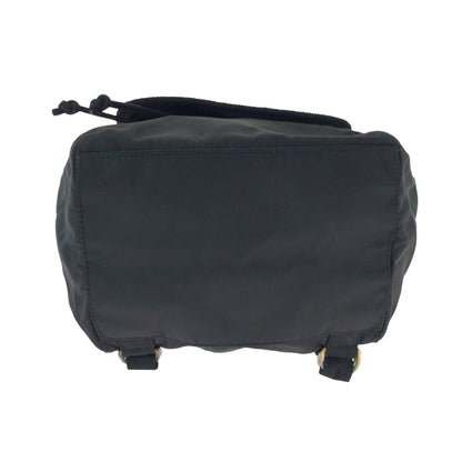 PRADA Backpack Nylon black Test embroidery