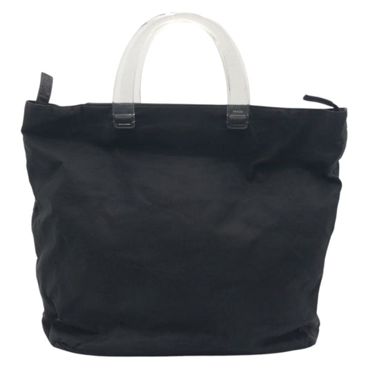 PRADA Handbag Nylon Black black Test Triangular logo