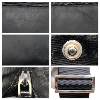 PRADA Shoulder Bag Nylon Black black Test Triangular logo