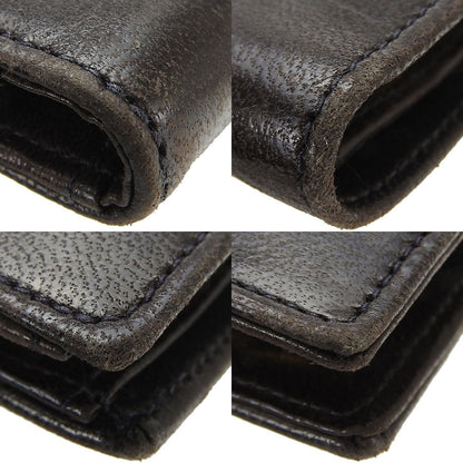 CHANEL Long Wallet Purse lambskin black COCO Mark