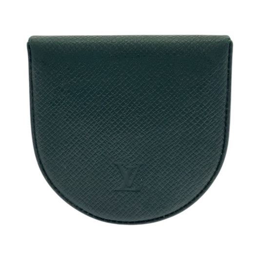 LOUIS VUITTON Coin case M30374 leather Epithea dark green Taiga Portonet cuvette