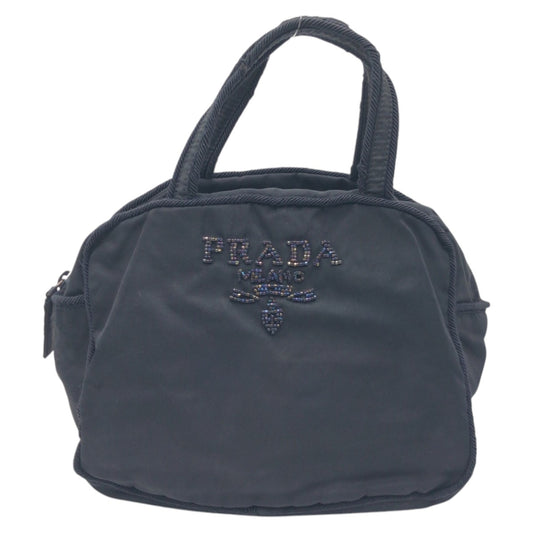 PRADA Handbag Nylon Navy Test Beads logo