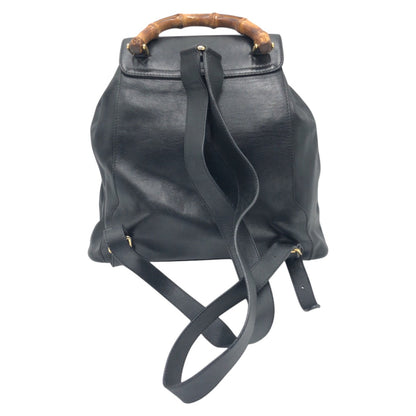 GUCCI Backpack 003 1998 0016 leather Black black Bamboo