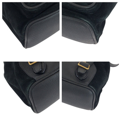 GUCCI Backpack 003 2058 Suede black Bamboo
