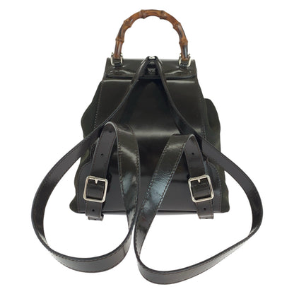 GUCCI Backpack 003 1998 0030 canvas Brown Bamboo
