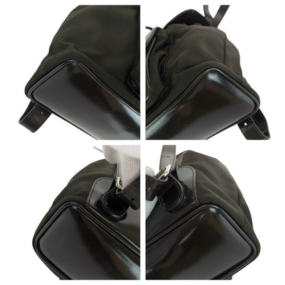 GUCCI Backpack 003 1998 0030 canvas Brown Bamboo