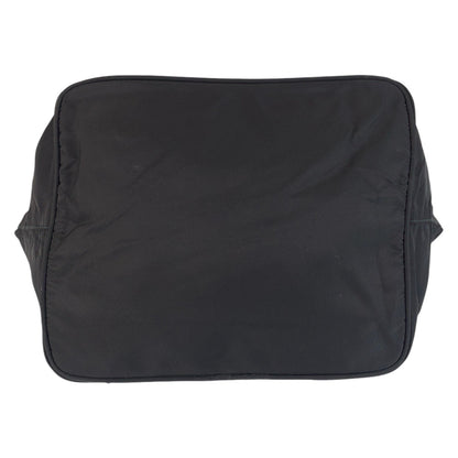 PRADA Tote Bag Nylon Black SilverMetal Test Triangle With logo