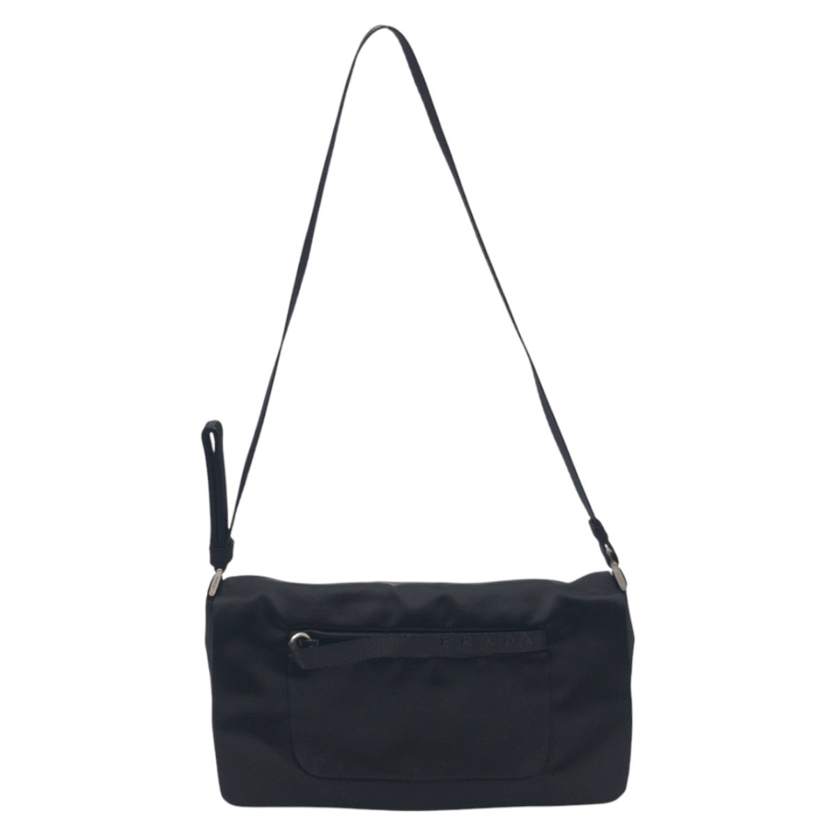 PRADA Shoulder Bag Satin black