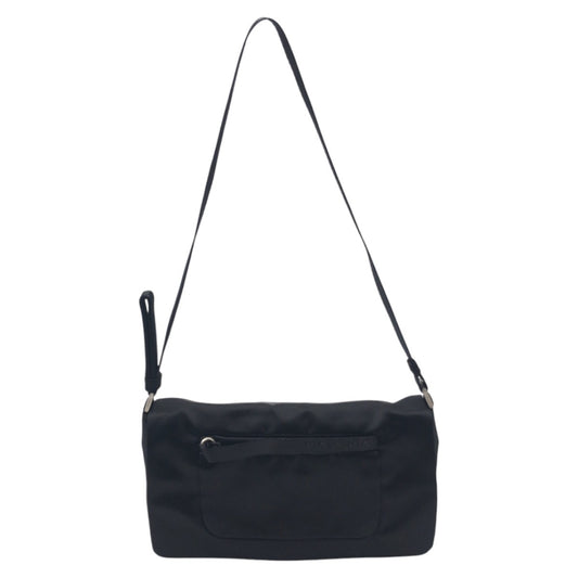 PRADA Shoulder Bag Satin black