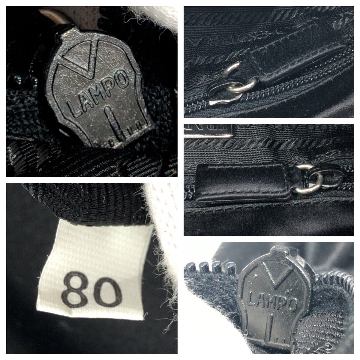 PRADA Shoulder Bag Satin black