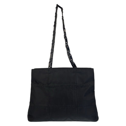 PRADA Tote Bag Nylon Black black Test Triangle With logo