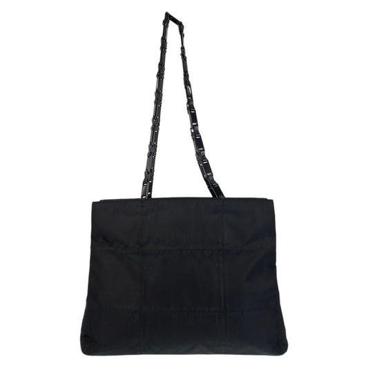PRADA Tote Bag Nylon Black black Test Triangle With logo