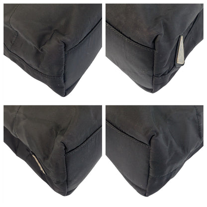 PRADA Tote Bag Nylon Black black Test Triangle With logo