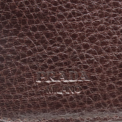 PRADA Bifold Wallet 1M0522 leather Brown