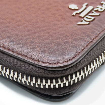 PRADA Bifold Wallet 1M0522 leather Brown