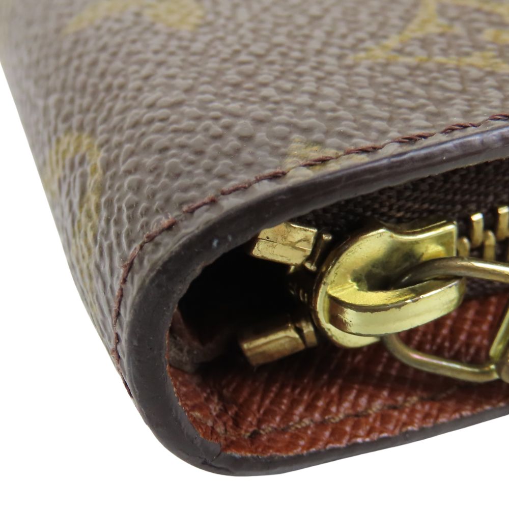 LOUIS VUITTON Long Wallet Purse M61727 Monogram Brown Porto Monezup