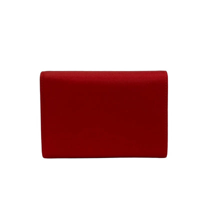 PRADA Bifold Wallet Nylon Red