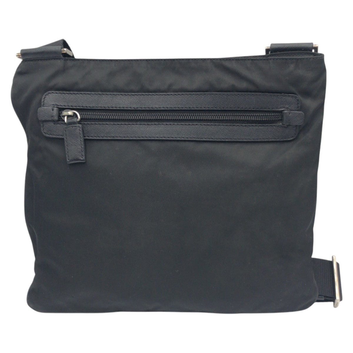 PRADA Shoulder Bag Nylon Black black Test Triangular logo